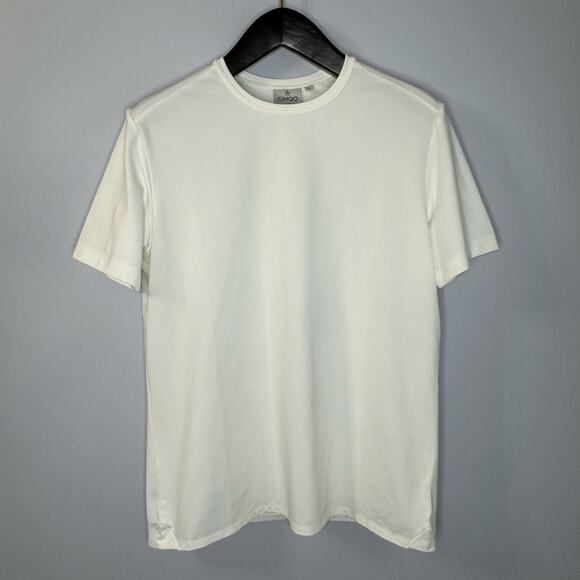 Buki + CINQO Crew Neck T-Shirt Bundle x2 Cotton White Blue Men's M Essential - Picture 2 of 14